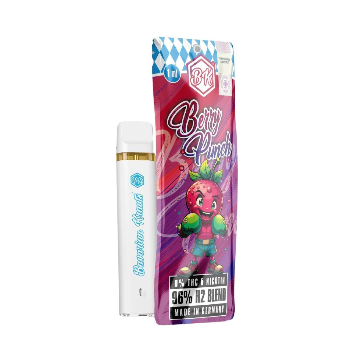 Bavarian Krauts H2 96% Vape - Berry Punch