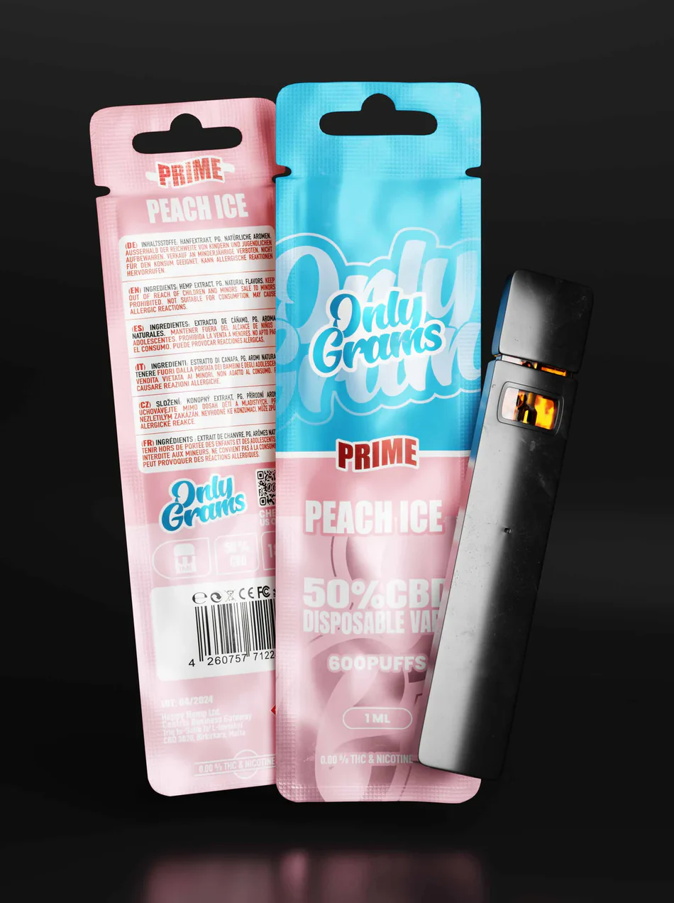 OnlyGrams® CBD Vape | Peach Ice