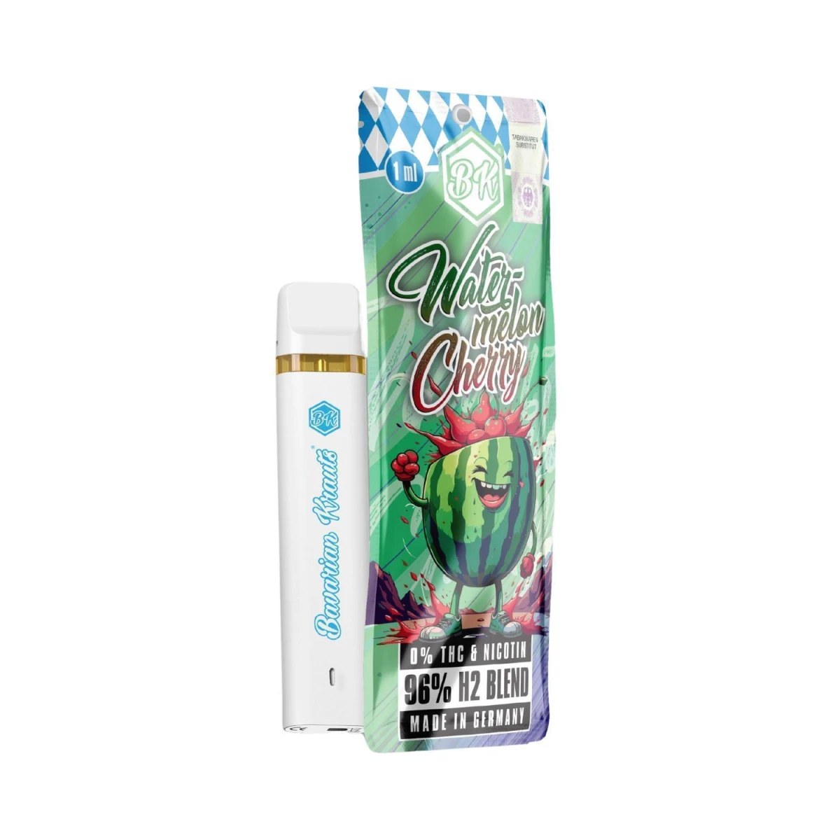 Bavarian Krauts H2 96% Vape - Watermelon Cherry