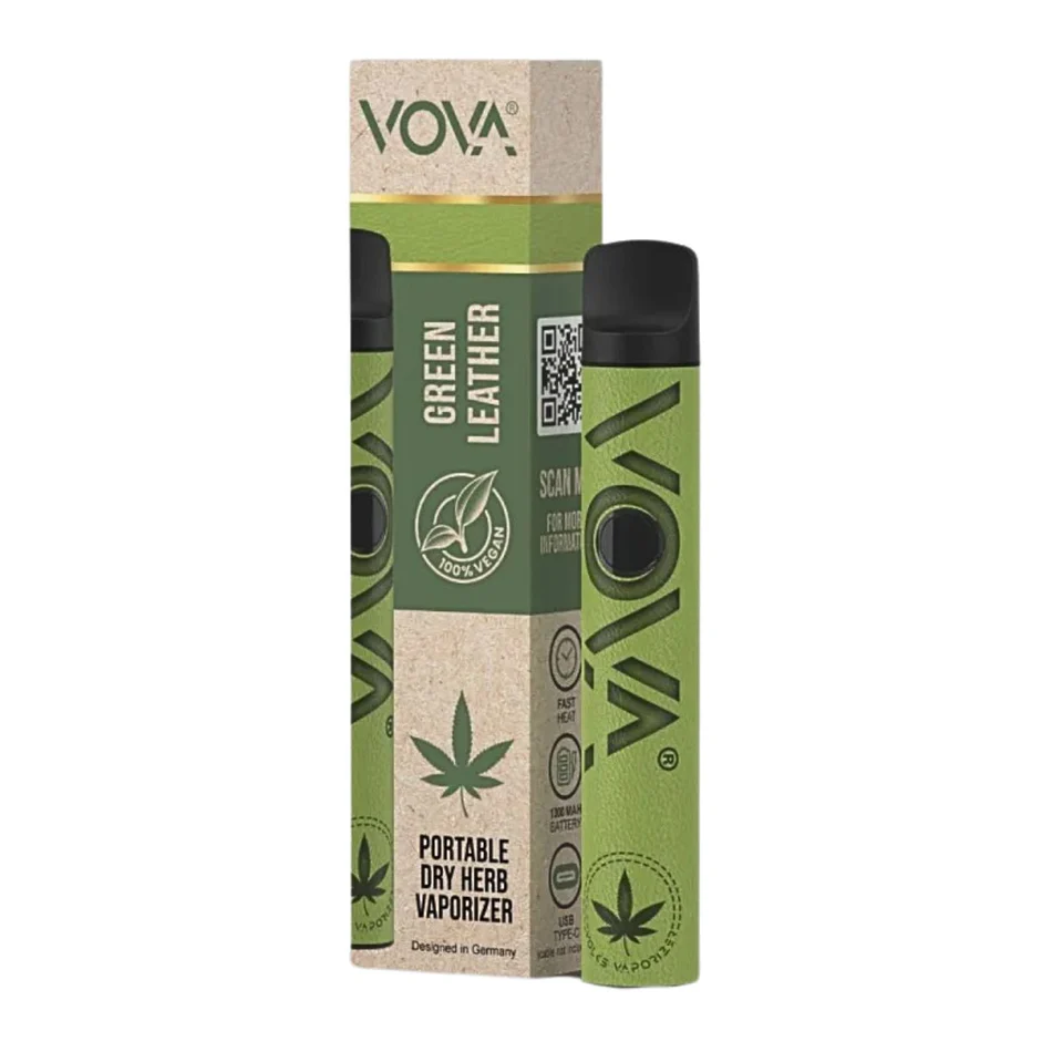 VOVA Vaporizer - Green Leather