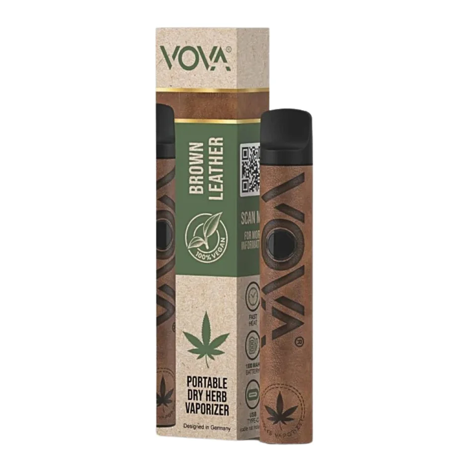 VOVA Vaporizer - Brown Leather
